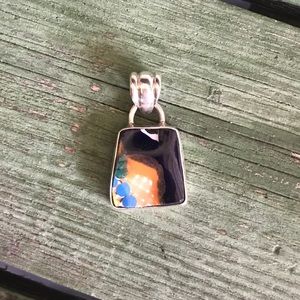 Multi Colored Tile Pendant